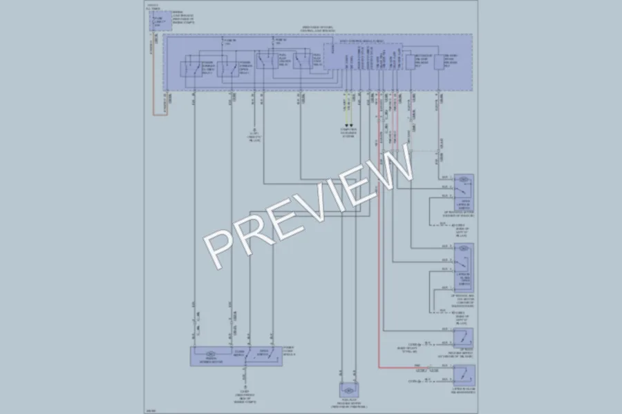 2010 LandRover RangeRoverSport Trunk Tailgate Fuel Door wiring diagram preview