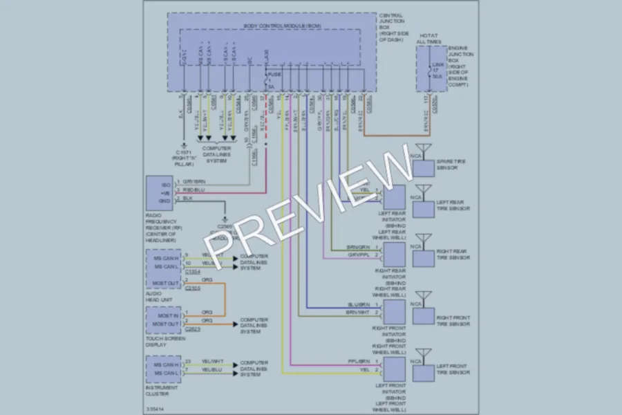 2010 LandRover RangeRoverSport Warning Systems wiring diagram preview
