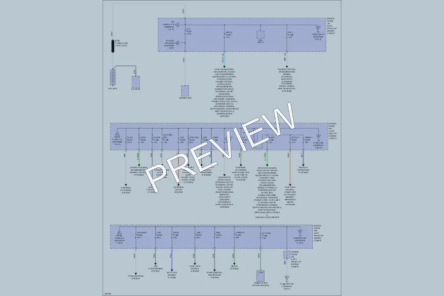 2010 Lexus ES350 Power Distribution wiring diagram preview