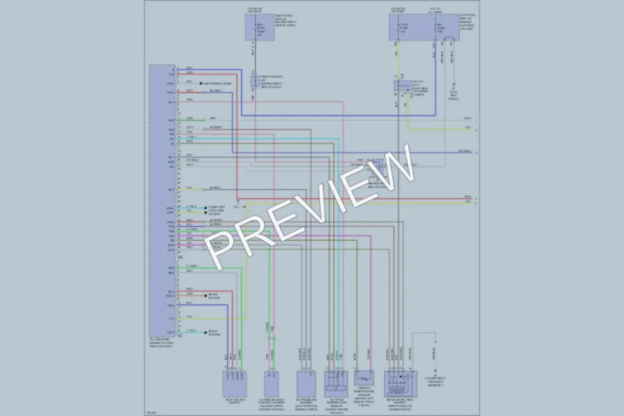 2010 Lexus GS350 Air Conditioning wiring diagram preview
