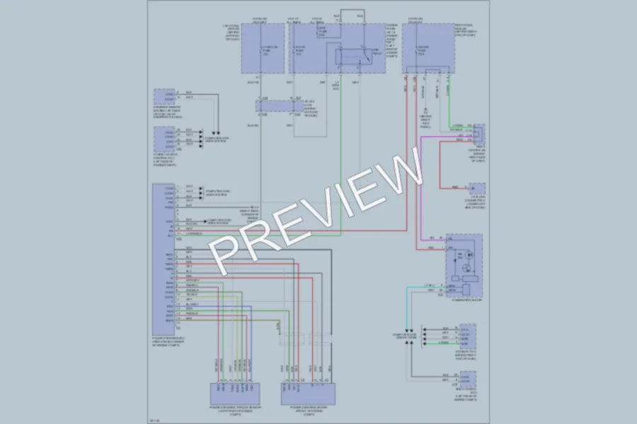 2010 Lexus GS450h Electronic Power Steering wiring diagram preview