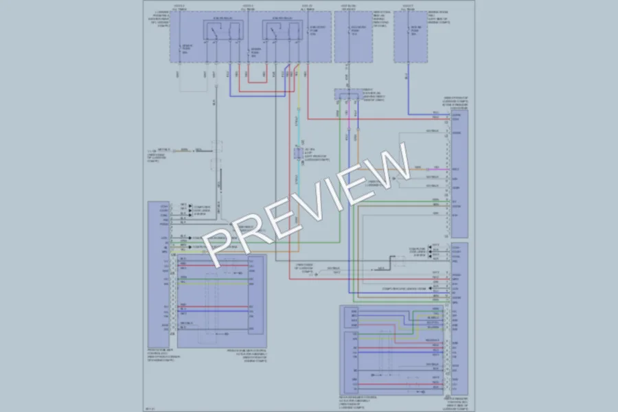 2010 Lexus GS450h Electronic Suspension wiring diagram preview