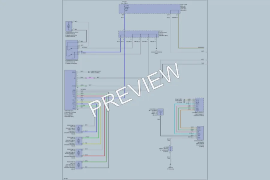 2010 Lexus GS450h Memory Systems wiring diagram preview