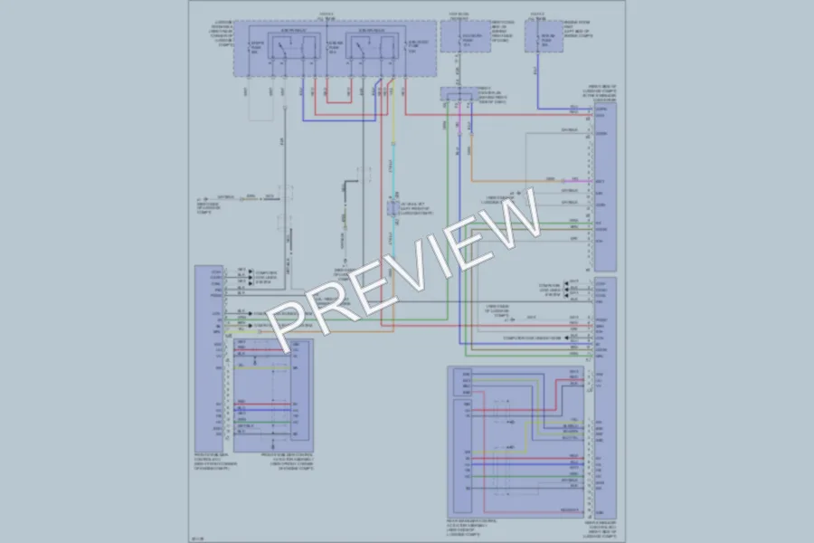 2010 Lexus GS460 Electronic Suspension wiring diagram preview