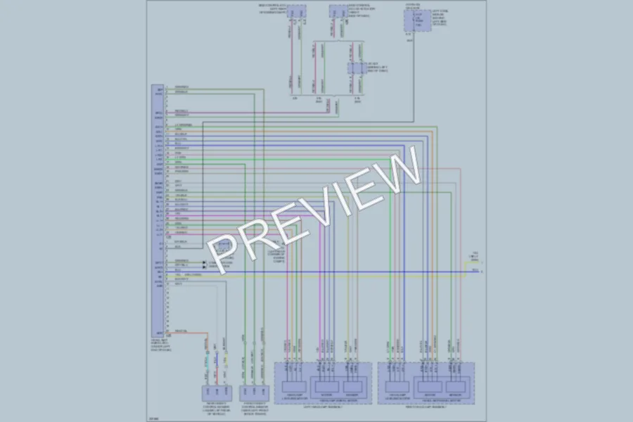 2010 Lexus GS460 Headlights wiring diagram preview