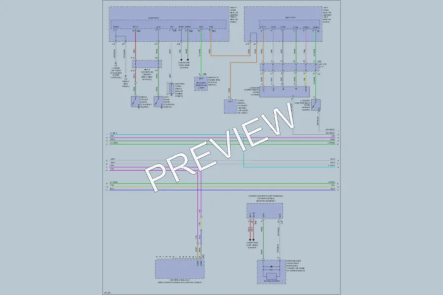 2010 Lexus GS460 Power Door Locks wiring diagram preview
