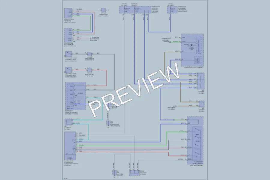 2010 Lexus GX460 Power Top Sunroof wiring diagram preview