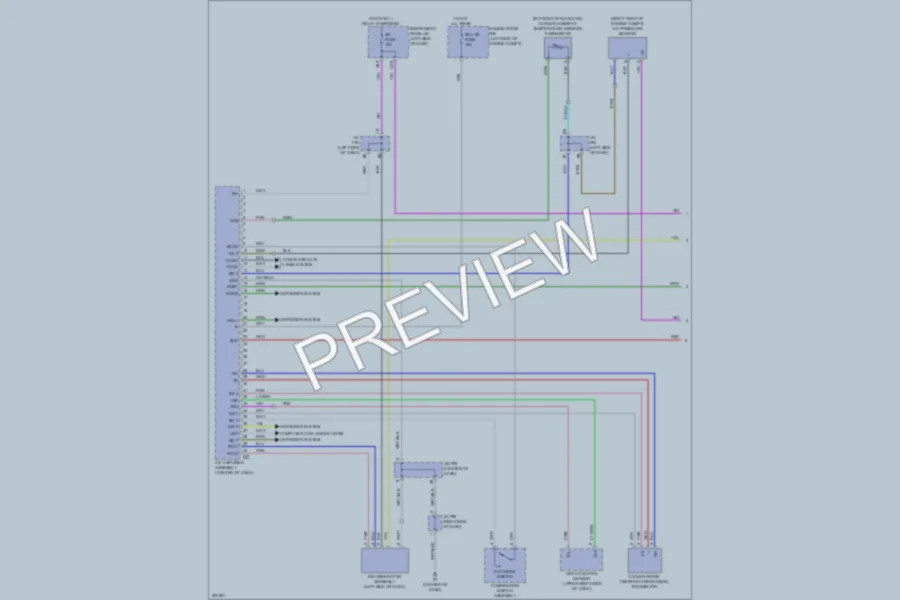 2010 Lexus HS250h Air Conditioning wiring diagram preview