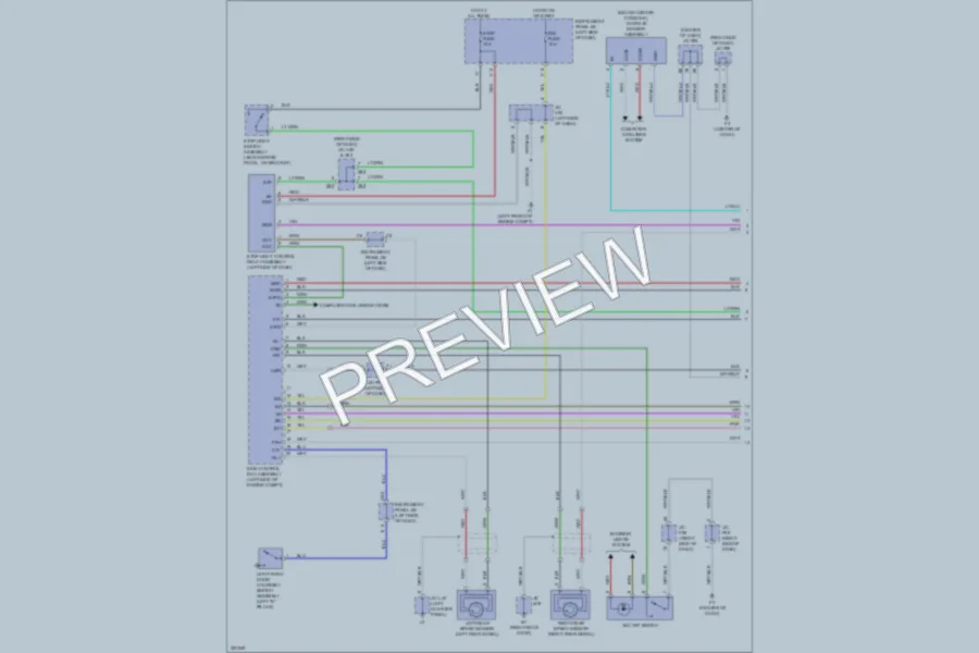 2010 Lexus HS250h Anti Lock Brakes wiring diagram preview