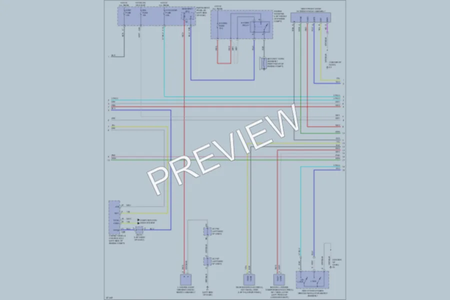 2010 Lexus HS250h Anti Theft wiring diagram preview