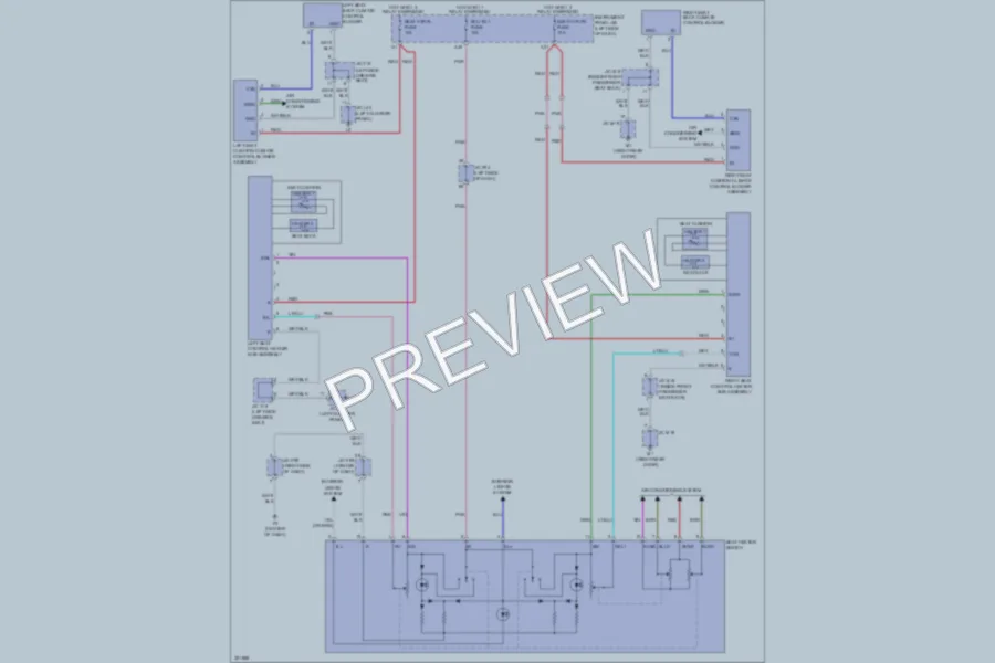 2010 Lexus HS250h Power Seats wiring diagram preview