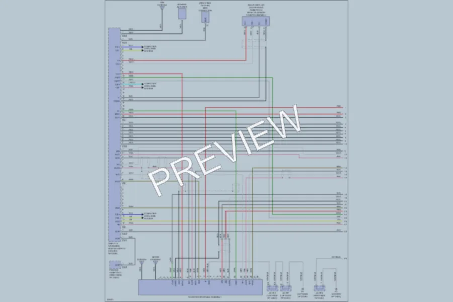 2010 Lexus HS250h Radio wiring diagram preview