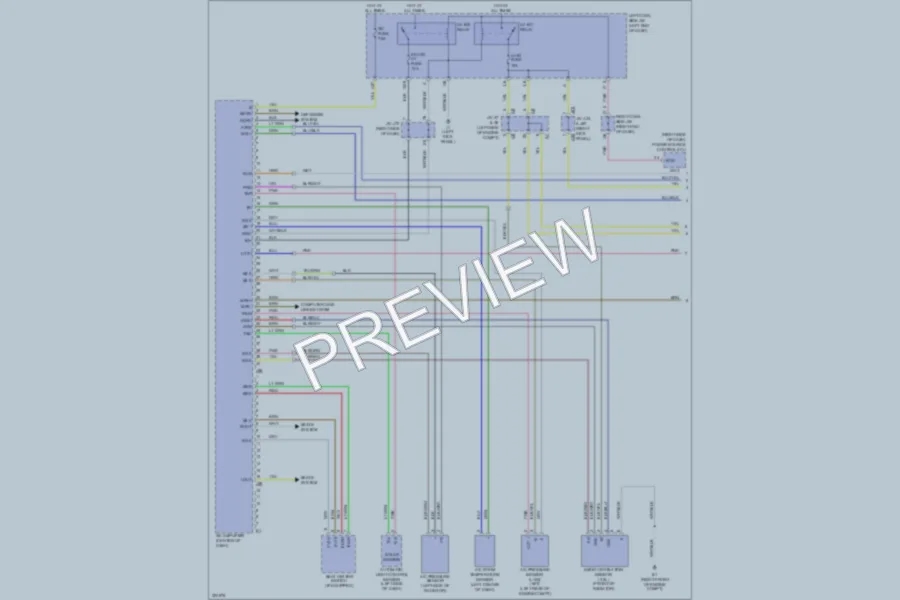 2010 Lexus IS250 Air Conditioning wiring diagram preview