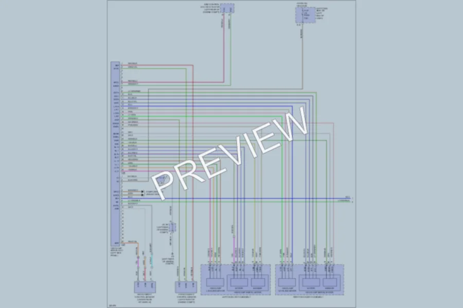 2010 Lexus IS250 Headlights wiring diagram preview