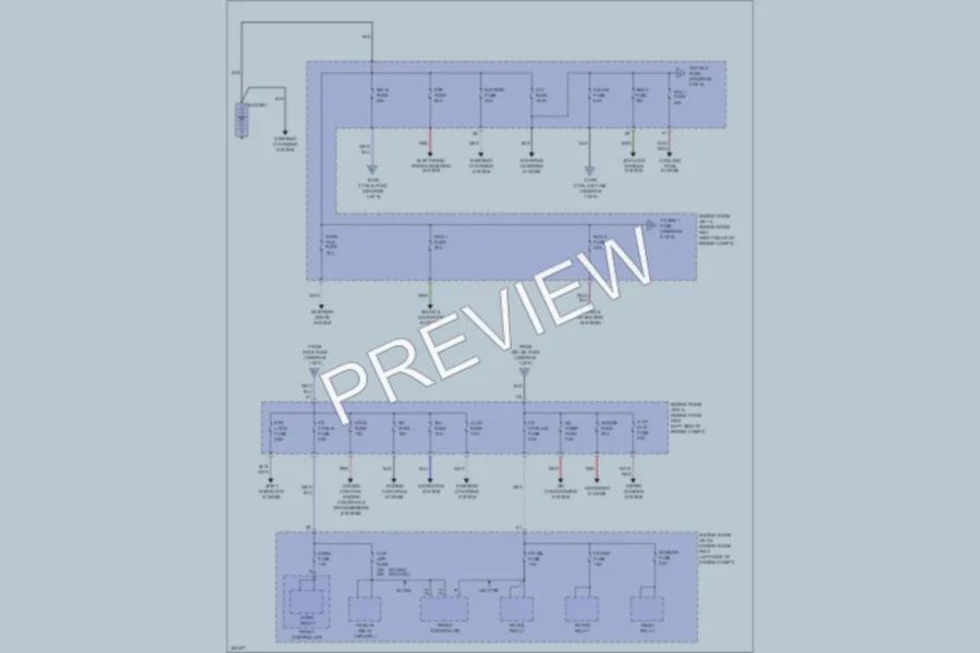 2010 Lexus IS250 Power Distribution wiring diagram preview