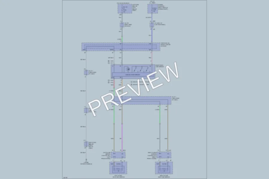 2010 Lexus IS250 Power Mirrors wiring diagram preview