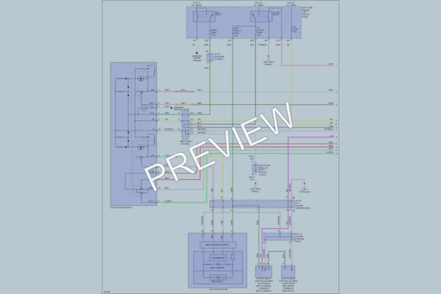 2010 Lexus IS250 Power Seats wiring diagram preview