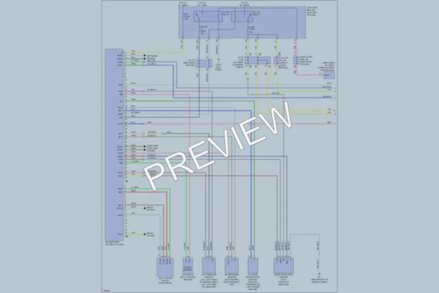 2010 Lexus IS250C Air Conditioning wiring diagram preview