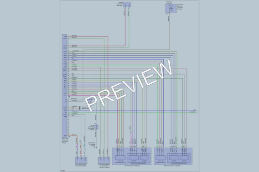 2010 Lexus IS250C Headlights wiring diagram preview