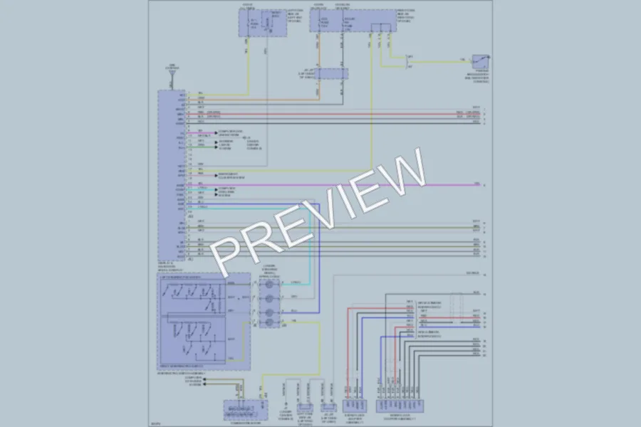 2010 Lexus IS250C Navigation wiring diagram preview