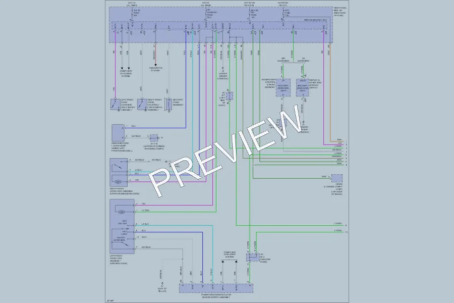 2010 Lexus IS250C Power Door Locks wiring diagram preview