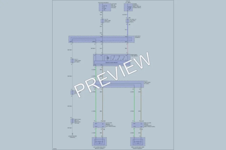 2010 Lexus IS250C Power Mirrors wiring diagram preview