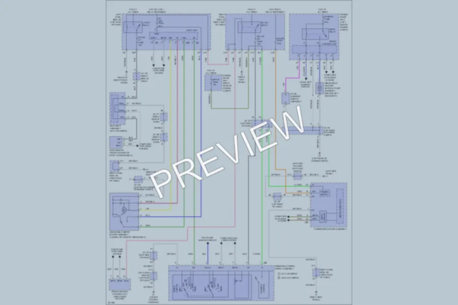 2010 Lexus IS250C Wiper Washer wiring diagram preview