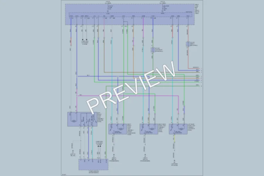 2010 Lexus IS350 Power Door Locks wiring diagram preview