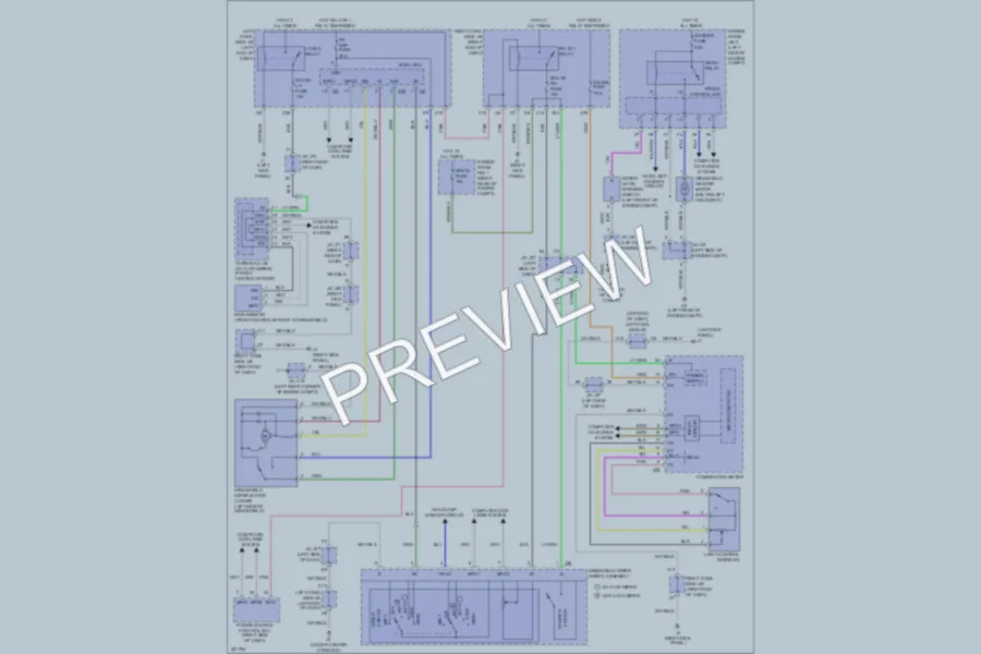 2010 Lexus IS350 Wiper Washer wiring diagram preview
