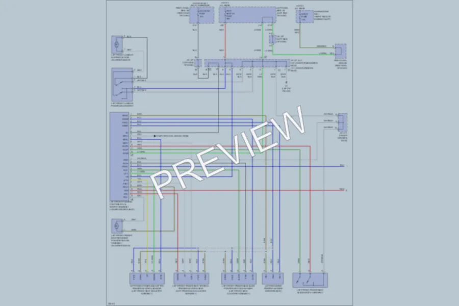2010 Lexus IS350C Memory Systems wiring diagram preview