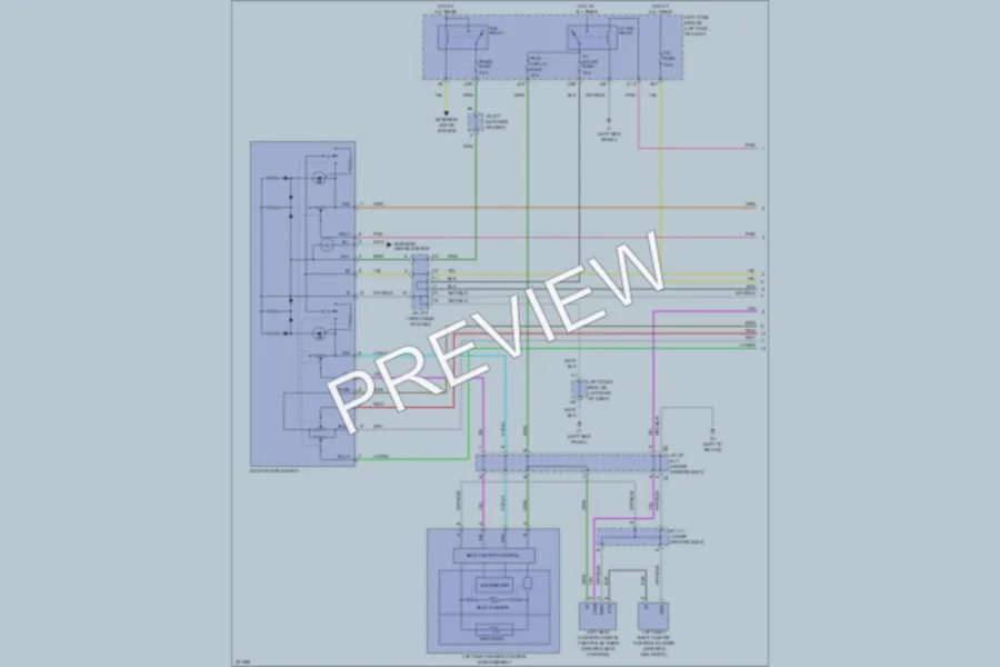 2010 Lexus IS350C Power Seats wiring diagram preview