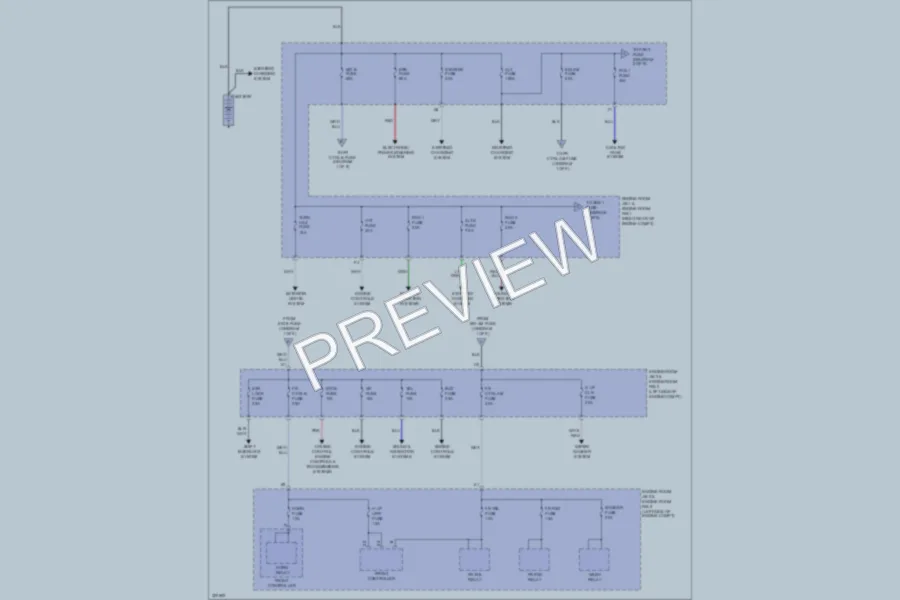 2010 Lexus ISF Power Distribution wiring diagram preview
