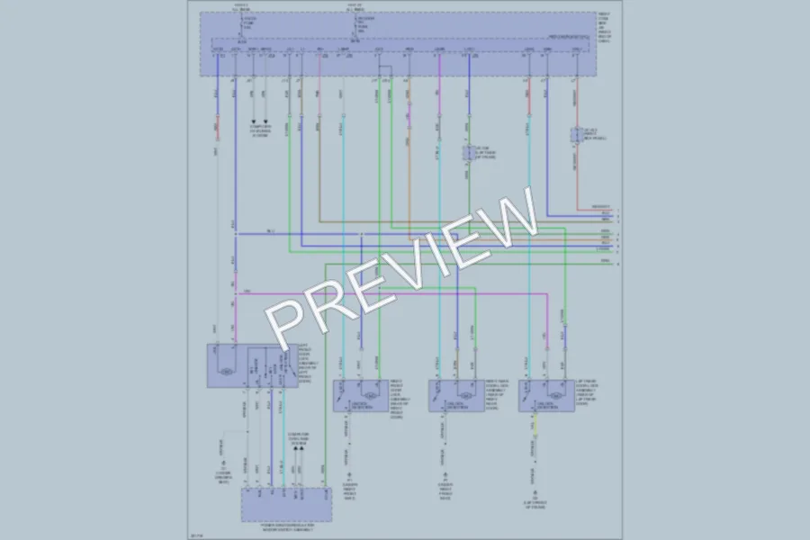 2010 Lexus ISF Power Door Locks wiring diagram preview