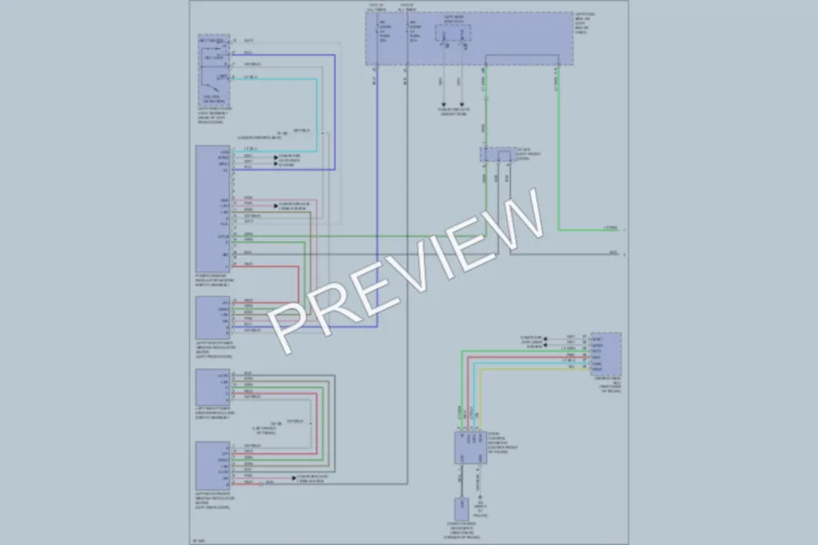 2010 Lexus ISF Power Windows wiring diagram preview