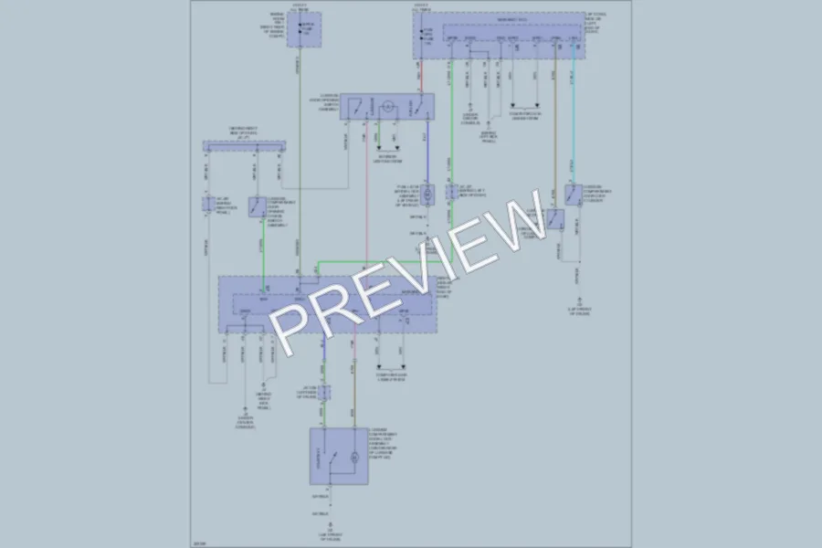 2010 Lexus ISF Trunk Tailgate Fuel Door wiring diagram preview