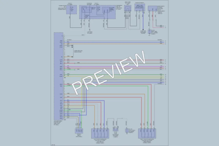 2010 Lexus LS460 Electronic Suspension wiring diagram preview