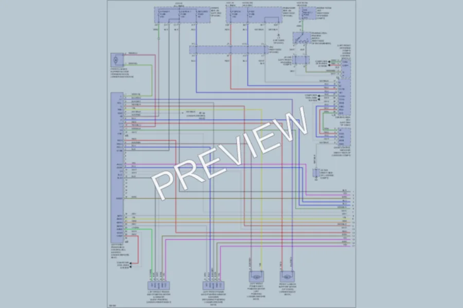 2010 Lexus LS460 Memory Systems wiring diagram preview