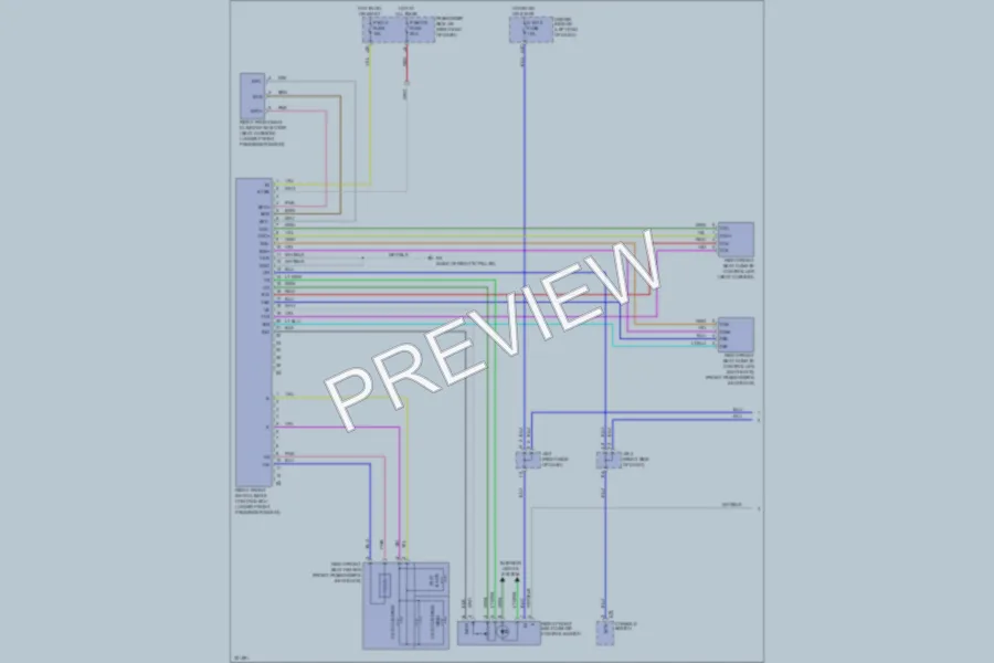 2010 Lexus LS460 Power Seats wiring diagram preview