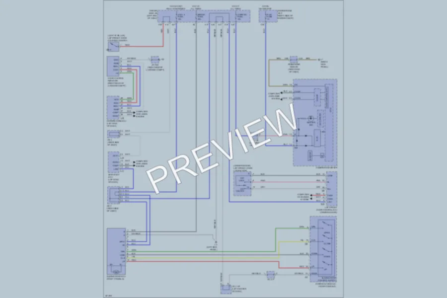 2010 Lexus LS460 Power Top Sunroof wiring diagram preview