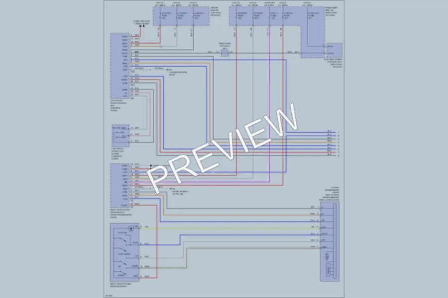 2010 Lexus LS460 Power Windows wiring diagram preview