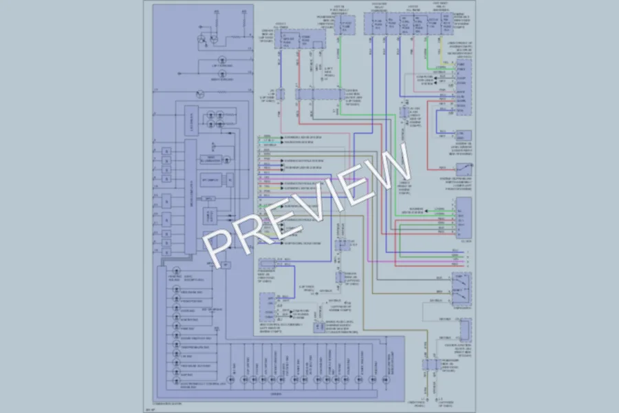2010 Lexus LS600h Instrument Cluster wiring diagram preview