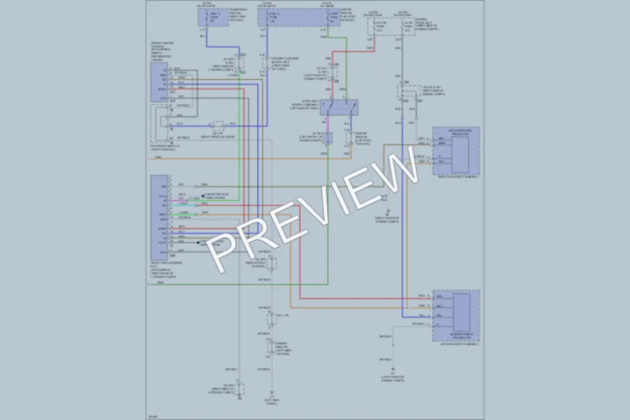 2010 Lexus LS600h Navigation wiring diagram preview
