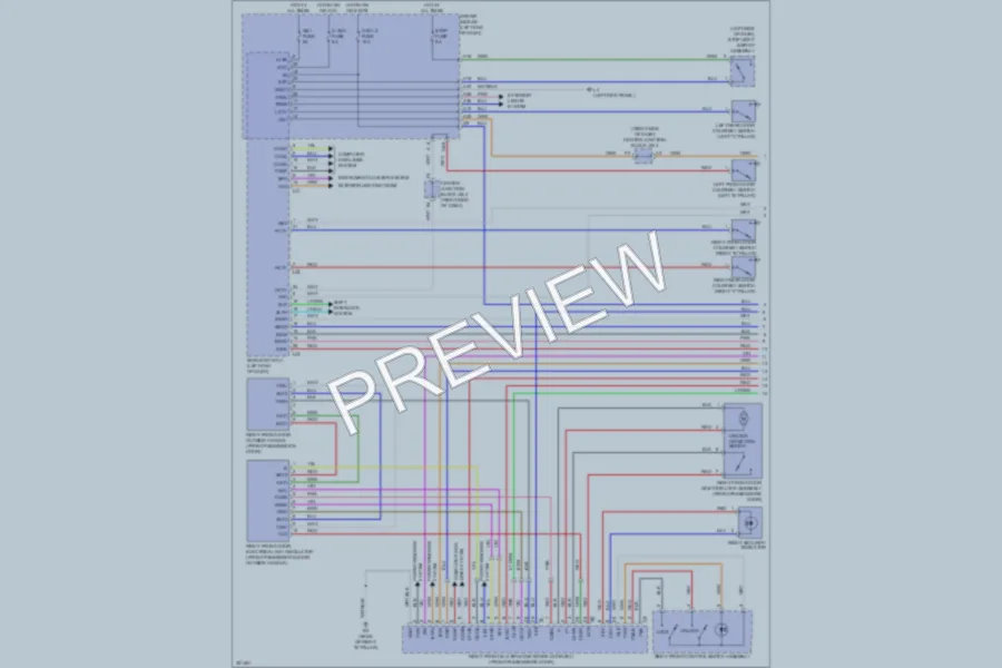 2010 Lexus LS600h Power Door Locks wiring diagram preview