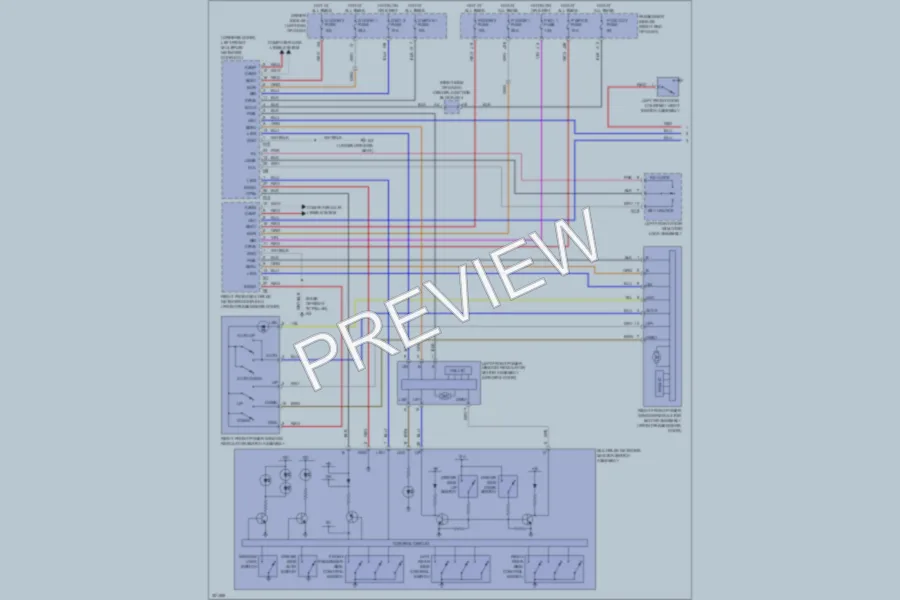 2010 Lexus LS600h Power Windows wiring diagram preview
