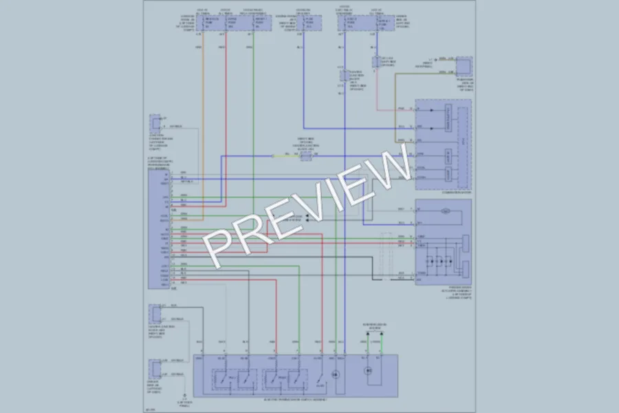 2010 Lexus LS600h Shift Interlock wiring diagram preview