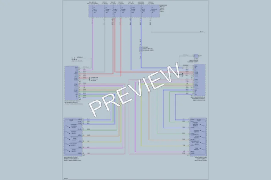 2010 Lexus LS600h Trunk Tailgate Fuel Door wiring diagram preview
