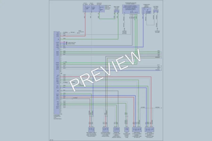2010 Lexus LX570 Electronic Suspension wiring diagram preview