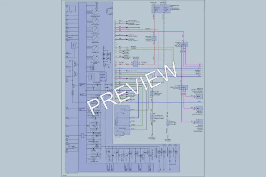 2010 Lexus LX570 Instrument Cluster wiring diagram preview