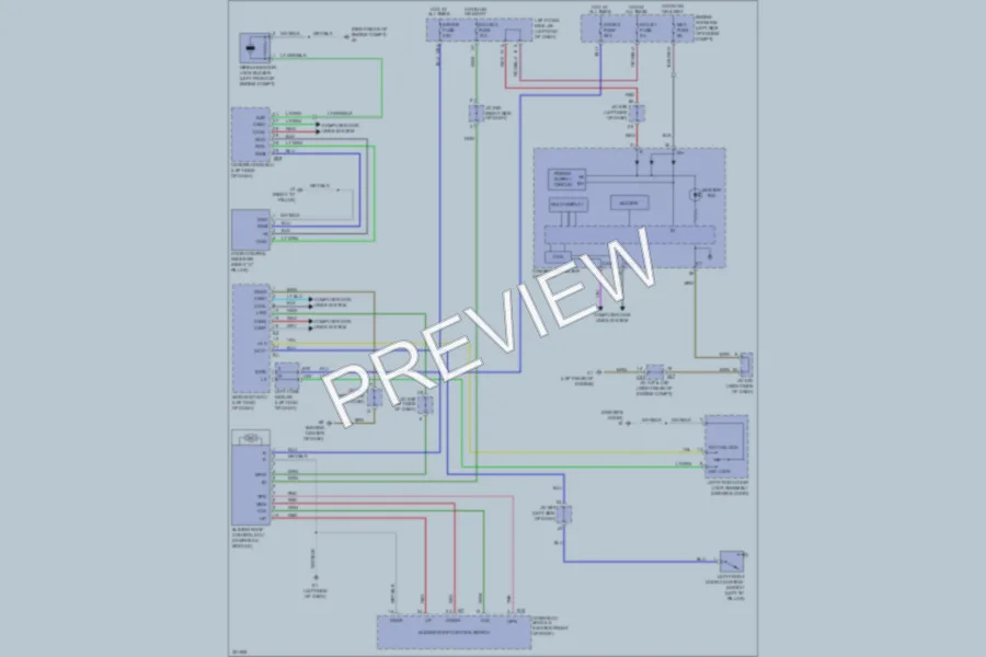 2010 Lexus LX570 Power Top Sunroof wiring diagram preview