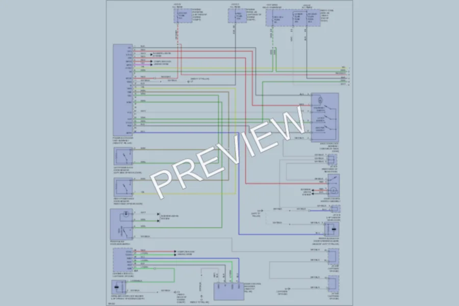 2010 Lexus LX570 Trunk Tailgate Fuel Door wiring diagram preview
